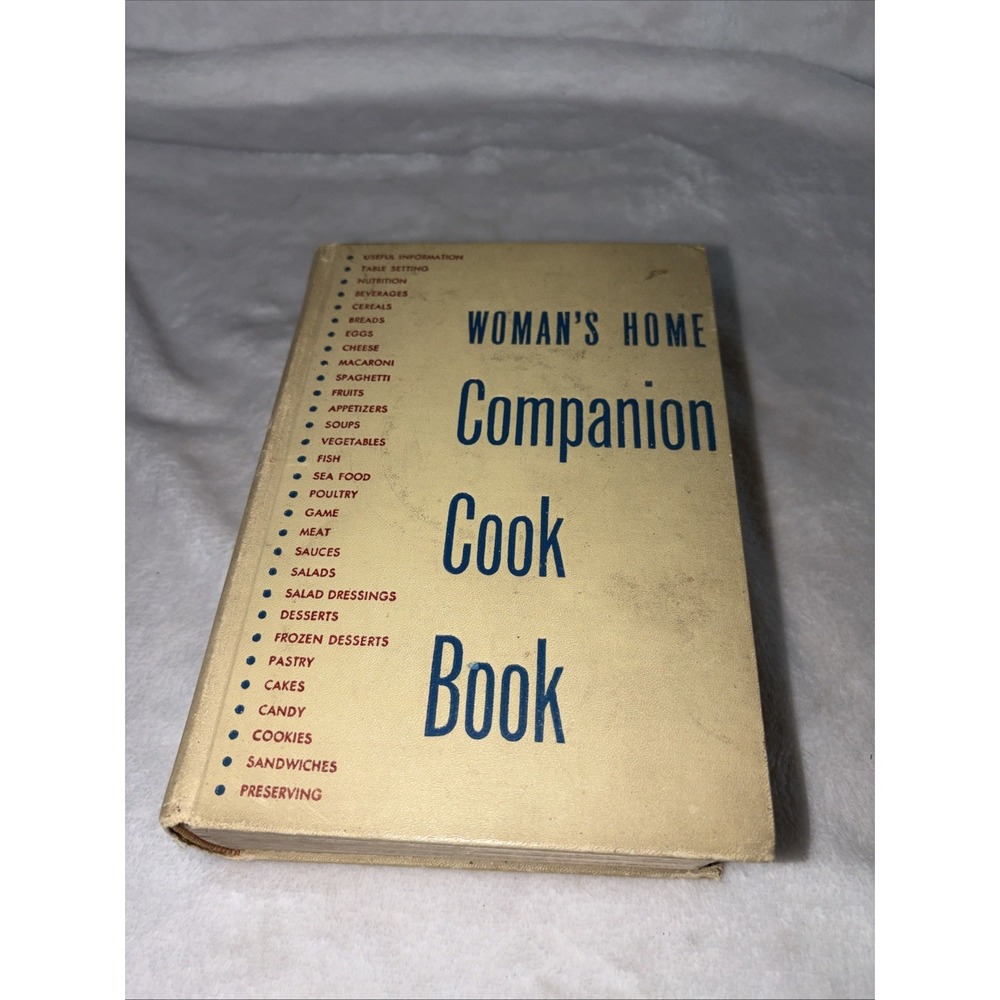 Vtg Womans Home Companion Cook Book 1943 P.F. Collier & Son Cookbook Hardback‎